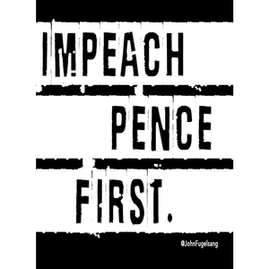 Impeach Pence Laptop Sticker