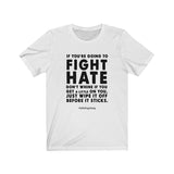 Men's "Fight Hate" T-Shirt (Dark on Light)